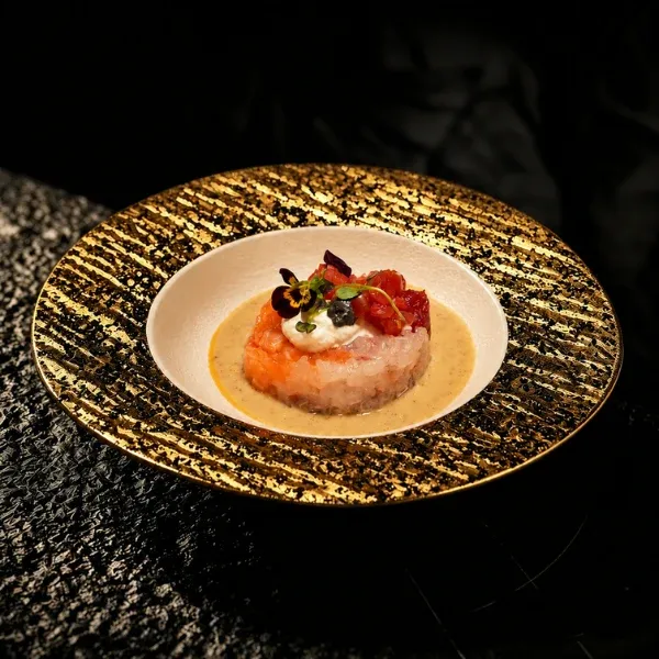 Tartare dressé à la commande